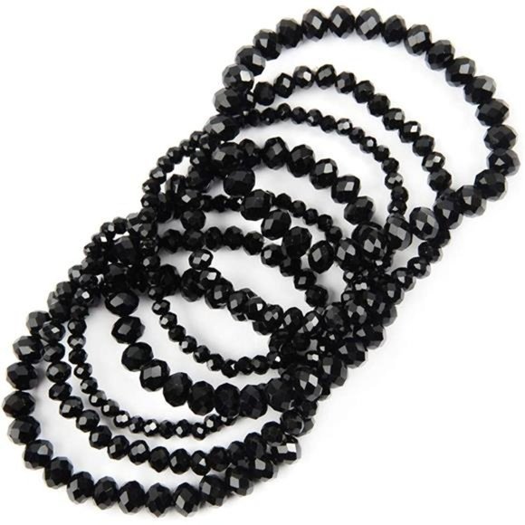 Boho Multi-Layer Beaded Bracelets with Crystals - Picture 4 of 4